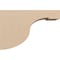 Ekena Millwork 5"W x 15"D x 10"H Classic Del Monte Rough Cedar Woodgrain TimberThane Corbel, Primed Tan CORUR05X15X10DELRCPR - alternate 6